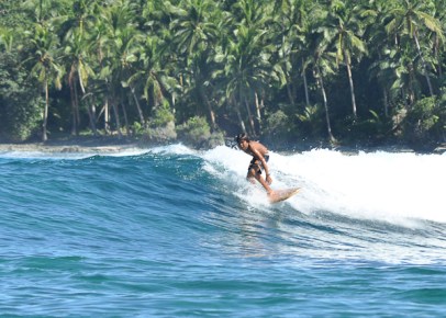 Balikbayod, Wayay, surfing on a halfboard